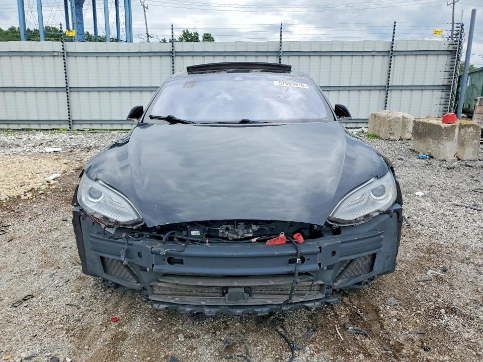 2014 Tesla Model s VIN 5YJSA1H20EFP66661 COPART salvage auction — FRONT END, Va - Certificate Of Title, sold $4,550 on 2026-07-29 (photo 5)
