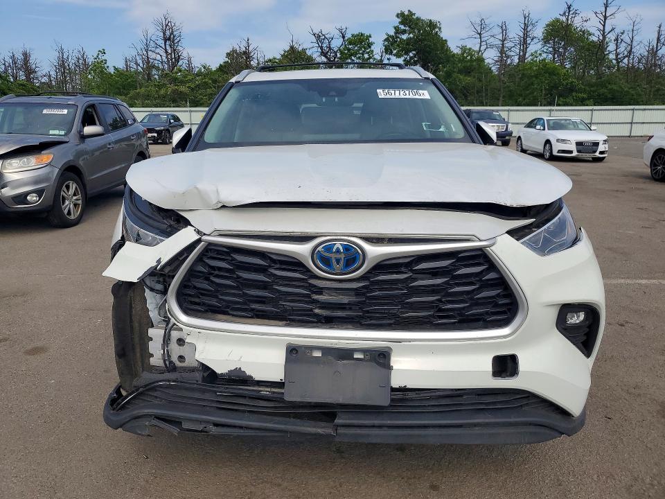 2023 Toyota Highlander VIN 5TDABRCH8PS562823 COPART salvage auction — FRONT END, Ny - Mv-907A Salvage Certificate, sold $13,400 on 2026-07-20 (photo 5)