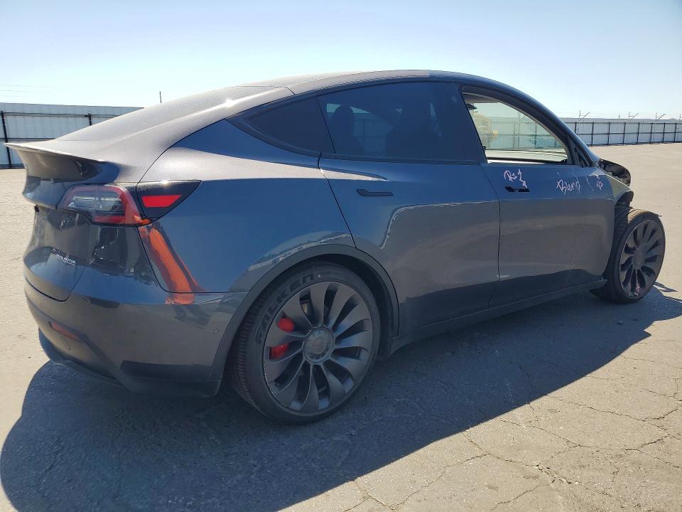 2022 Tesla Model y VIN 7SAYGDEF8NF394118 COPART salvage auction — FRONT END, Ca - Salvage Certificate, sold $10,700 on 2026-07-16 (photo 3)