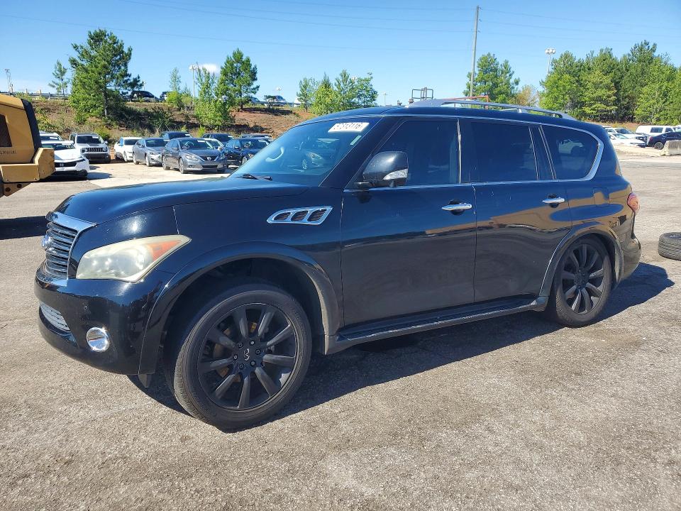 2012 Infiniti Qx56 VIN JN8AZ2NE8C9021368 COPART salvage auction — UNDERCARRIAGE, Sc - Cert Of Title-Salvage, sold $1,650 on 2026-07-31 (photo 1)