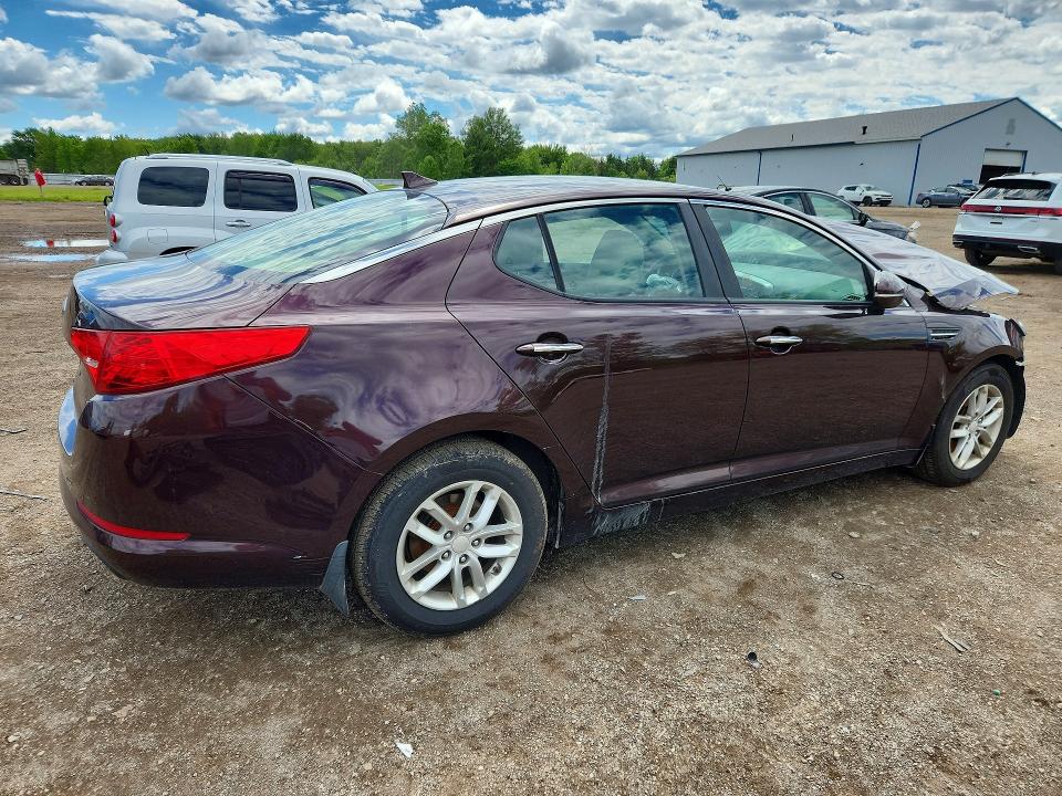 2013 Kia Optima VIN 5XXGM4A75DG198701 COPART salvage auction — FRONT END, Oh - Cert Of Title-Salvage, sold $325 on 2026-07-16 (photo 3)