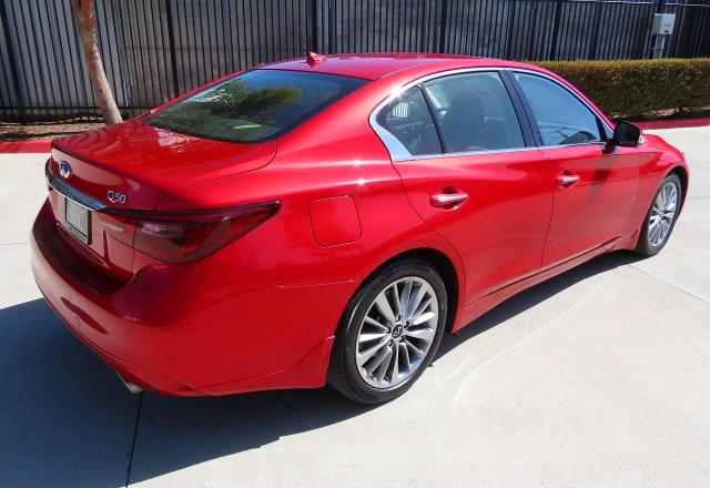 2023 Infiniti Q50 VIN JN1EV7BP1PM512690 COPART salvage auction — ALL OVER, Ca - Salvage Certificate (P), sold $9,000 on 2026-07-07 (photo 3)