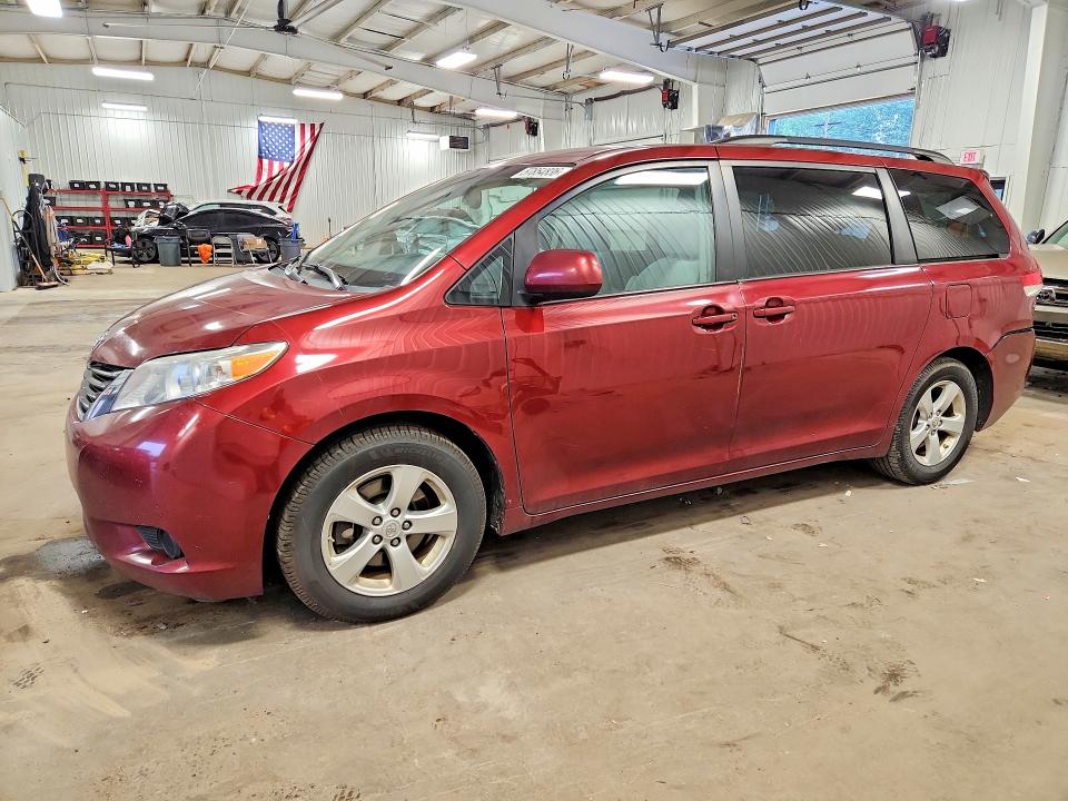 2013 Toyota VIN 5TDKK3DC4DS386840 COPART salvage auction — REAR END, Mn - Cert Of Title-Salvage, sold $250 on 2026-07-16 (photo 1)