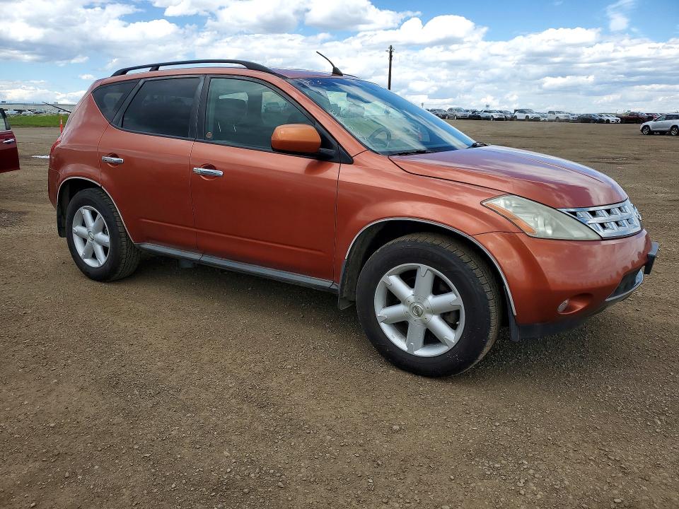 2003 Nissan Murano VIN JN8AZ08W33W207703 COPART salvage auction — MECHANICAL, Ab - Oop - Active, sold $425 on 2026-07-28 (photo 4)
