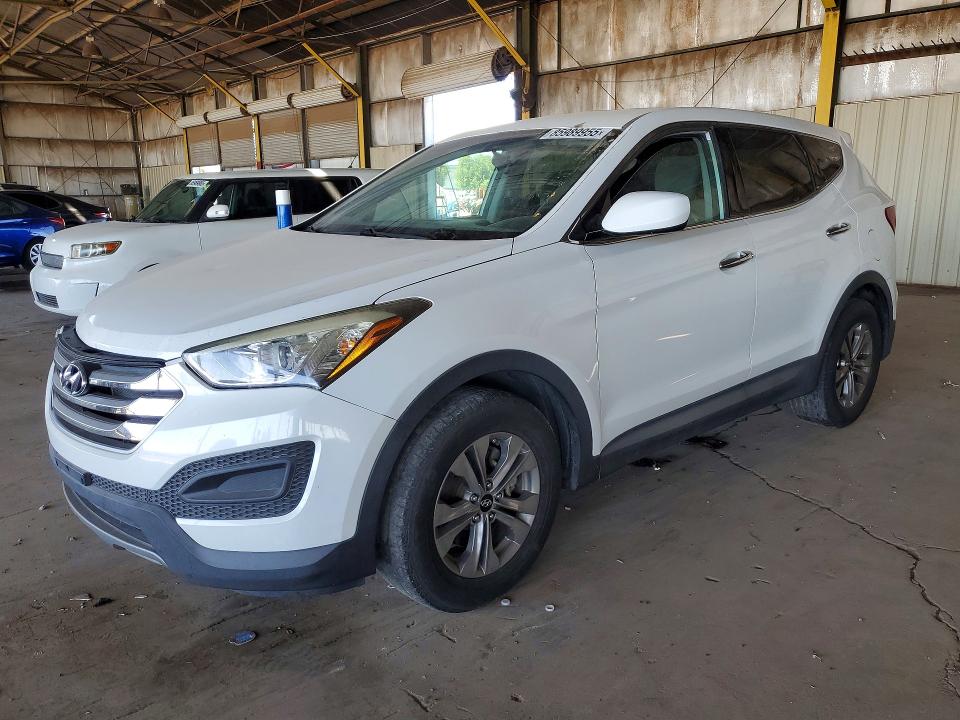 2015 Hyundai Santa fe VIN 5XYZT3LBXFG259966 COPART salvage auction — FRONT END, Az - Certificate Of Title, sold $2,750 on 2026-07-20 (photo 1)