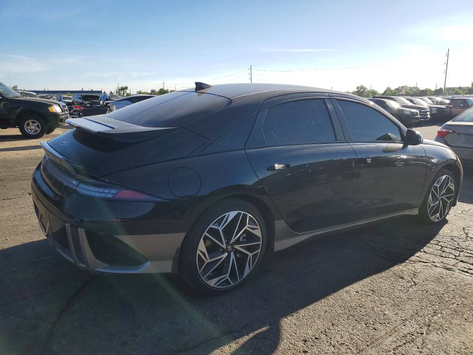 2025 Hyundai Ioniq 6 VIN KMHM34AC2SA093377 COPART salvage auction — FRONT END, Co - Salvage Title, sold $6,700 on 2026-07-28 (photo 3)
