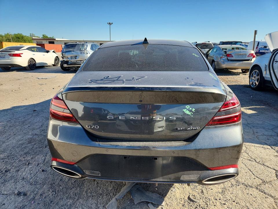 2023 Genesis G70 VIN KMTG54TE1PU127732 COPART salvage auction — SIDE, In - Cert Of Title-Salvage Title, sold $20,400 on 2026-07-31 (photo 6)