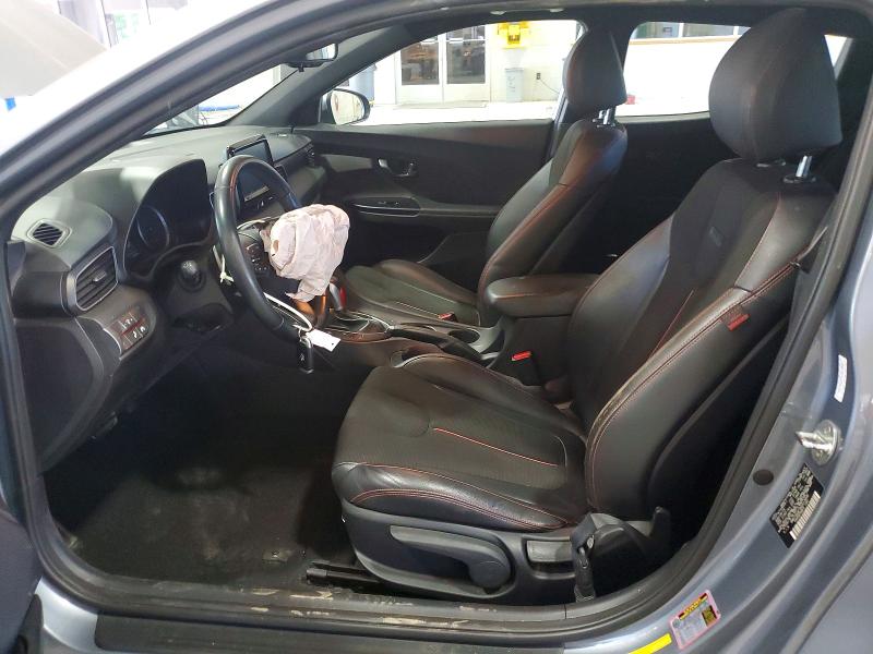 2019 Hyundai Veloster VIN KMHTG6AF3KU013606 COPART salvage auction — FRONT END, Va - Cert Of Title - Salvage, sold $1,200 on 2026-07-10 (photo 7)