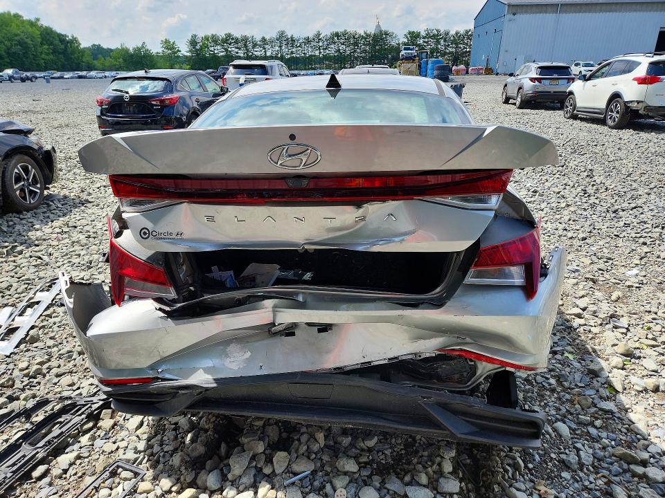 2021 Hyundai Elantra VIN 5NPLS4AG0MH007422 COPART salvage auction — FRONT END, Nj - Cert Of Title-Salvage, sold $1,850 on 2026-07-08 (photo 6)