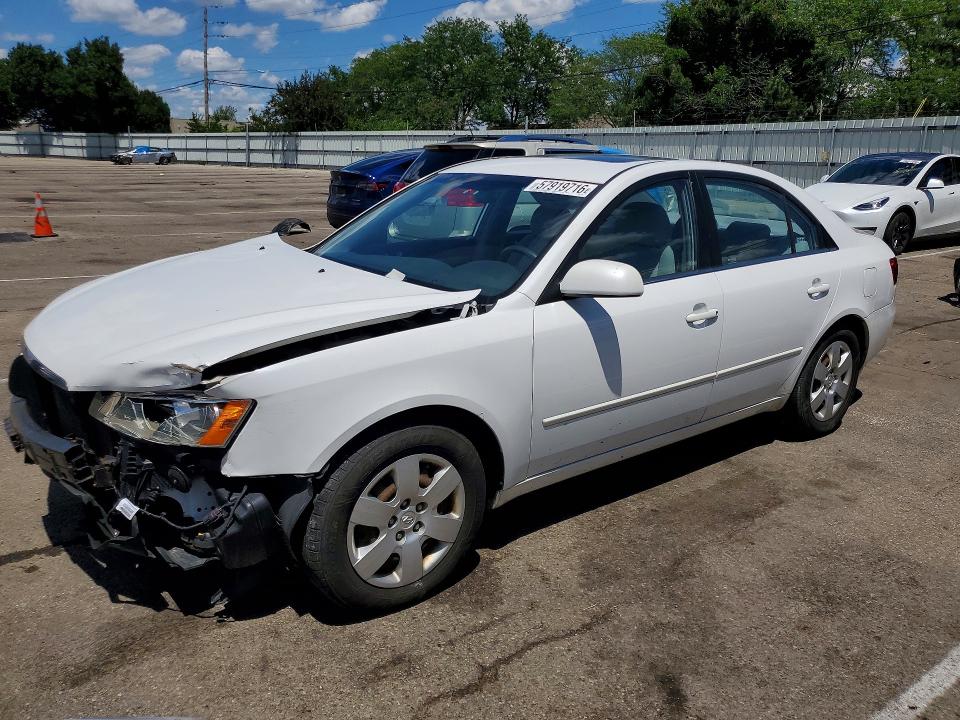 2008 Hyundai Sonata VIN 5NPET46C68H382006 COPART salvage auction — FRONT END, OH - CERT OF TITLE-SALVAGE, sold $325 on 2026-07-15 (photo 1)