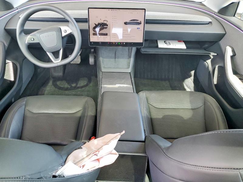 2025 Tesla Model 3 VIN 5YJ3E1EA8SF068993 COPART salvage auction — FRONT END, Ca - Salvage Certificate, sold $12,200 on 2026-07-27 (photo 8)