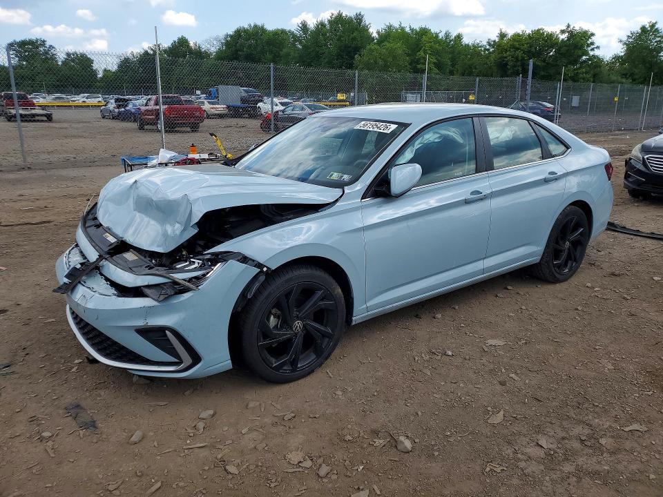 2025 Volkswagen Jetta VIN 3VWEX7BU8SM023579 COPART salvage auction — FRONT END, Pa - Certificate Of Salvage, sold $3,200 on 2026-08-19 (photo 1)