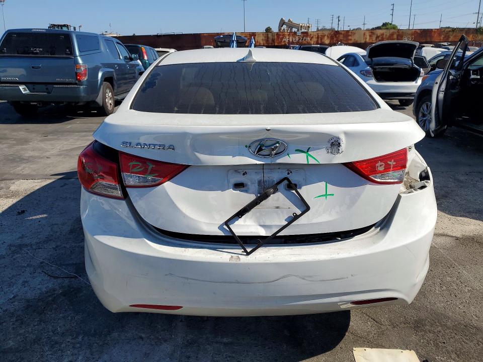 2013 Hyundai Elantra VIN 5NPDH4AE7DH287390 COPART salvage auction — REAR END, CA - SALVAGE CERTIFICATE, sold $1,450 on 2026-07-02 (photo 6)