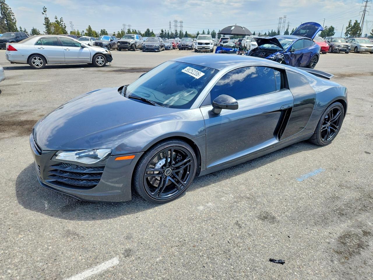 2011 Audi R8 VIN WUAAUAFG9BN001627 COPART salvage auction — Undercarriage, CA - SALVAGE CERTIFICATE, sold $30,500 on 2026-08-06 (photo 1)