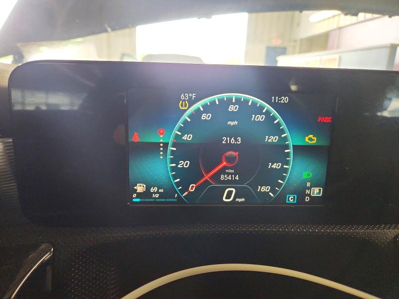 2020 Mercedes-benz A-klasse VIN W1K3G4EB2LW043613 COPART salvage auction — MECHANICAL, Oh - Certificate Of Title, sold $4,050 on 2026-07-08 (photo 9)