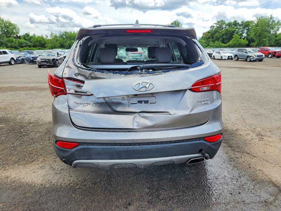 2014 Hyundai Santa fe VIN 5XYZUDLB5EG218372 COPART salvage auction — REAR END, Ct - Cert Of Title-Salvage, sold $575 on 2026-07-28 (photo 6)