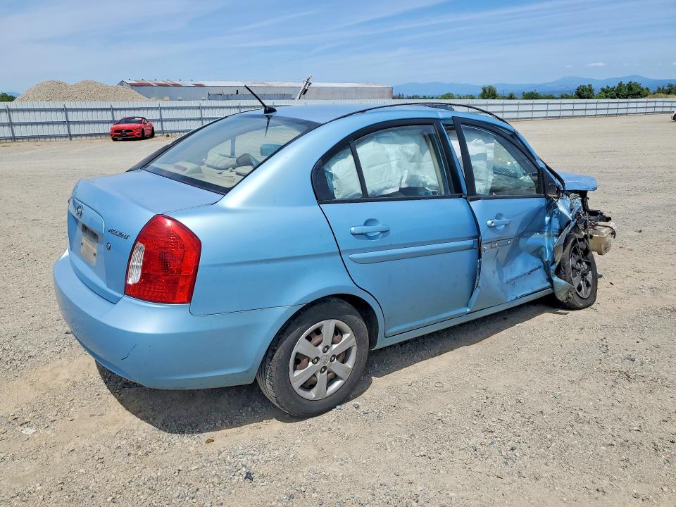 2009 Hyundai Accent VIN KMHCN46C89U284373 COPART salvage auction — FRONT END, Ca - Junk Receipt, sold $60 on 2026-07-10 (photo 3)
