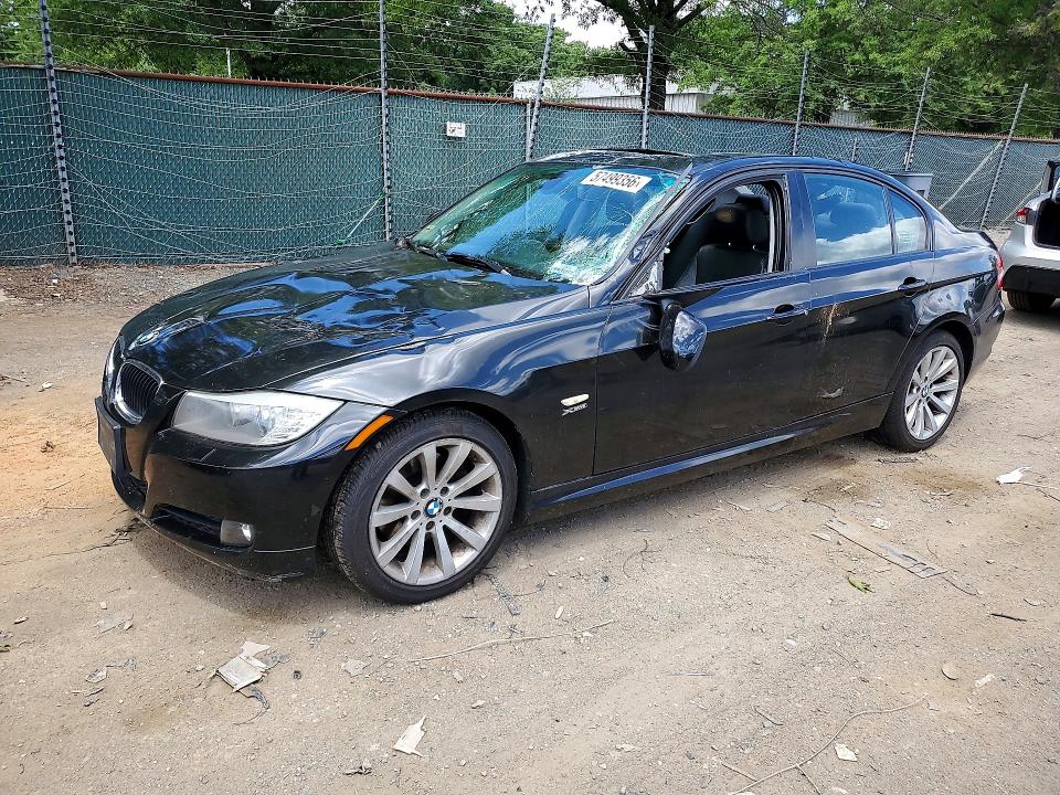 2011 BMW 3 series VIN WBAPK7G54BNN86367 COPART salvage auction — ROOF, MD - CERT OF SALVAGE > 75% DAMAGE, sold $225 on 2026-07-16 (photo 1)