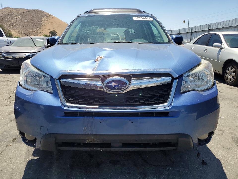 2015 Subaru Forester VIN JF2SJADC9FH577265 COPART salvage auction — FRONT END, Ca - Salvage Certificate, sold $850 on 2026-07-09 (photo 5)