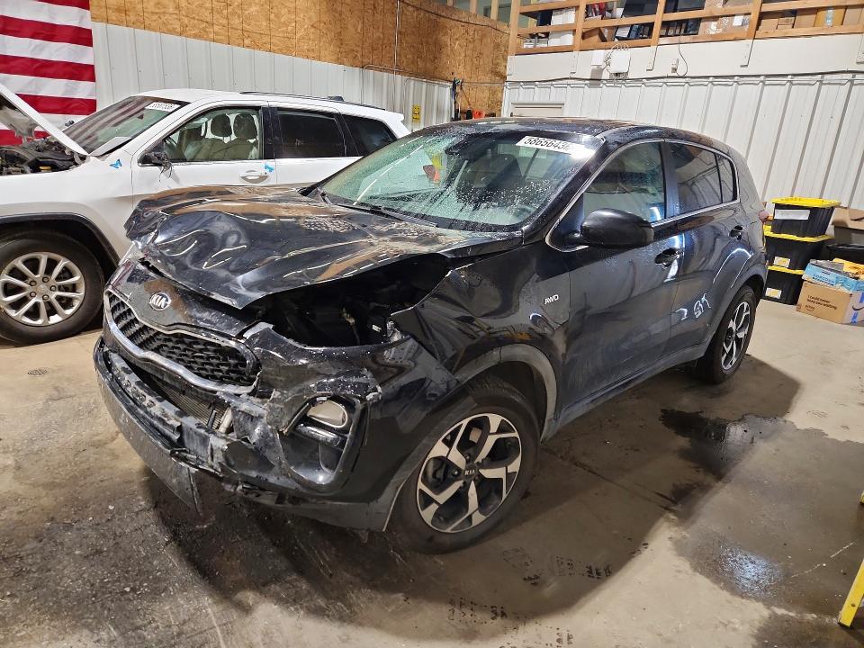 2021 Kia Sportage VIN KNDPMCAC3M7941727 COPART salvage auction — FRONT END, Ak - Bill Of Sale- Salvage, sold $500 on 2026-07-21 (photo 1)