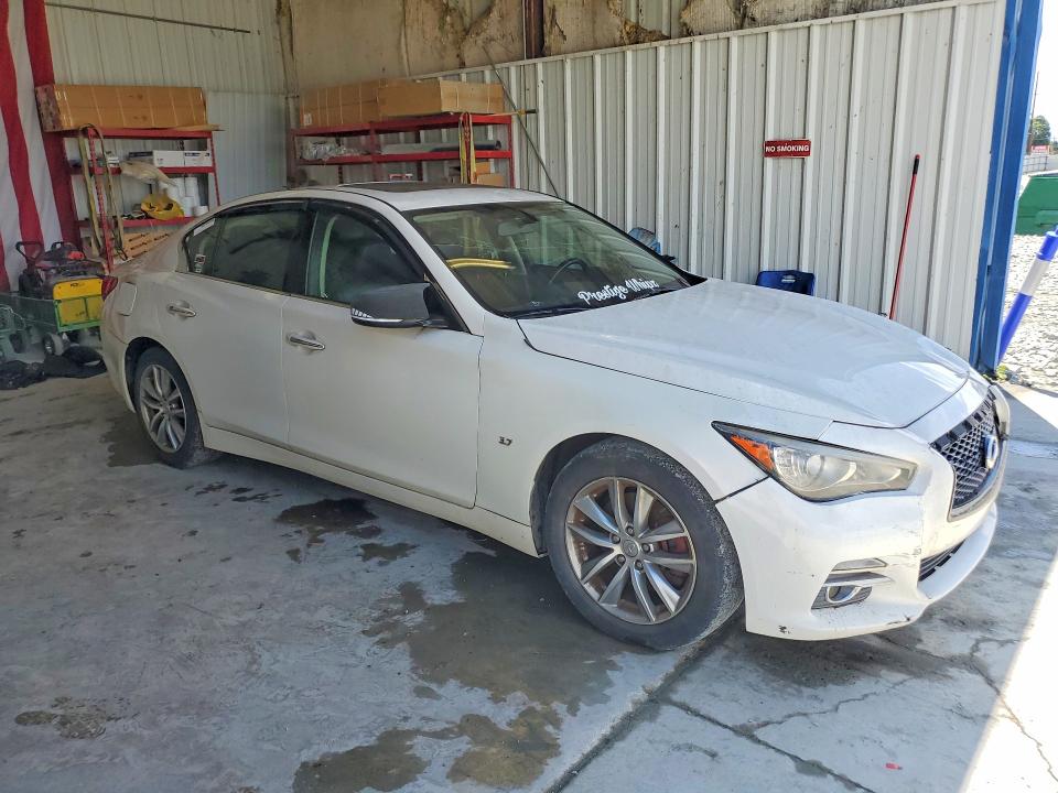2015 Infiniti Q50 VIN JN1BV7AR8FM394397 COPART salvage auction — MINOR DENT/SCRATCHES, NC - DEALER ONLY CLEAN TITLE, sold $200 on 2026-07-21 (photo 4)