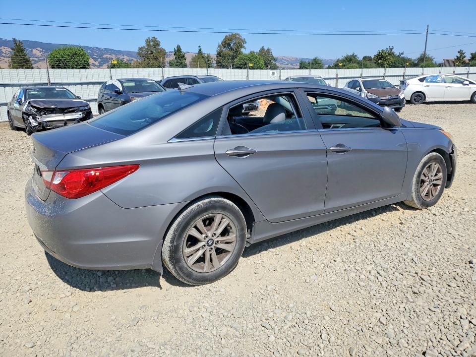 2013 Hyundai Sonata VIN 5NPEB4AC1DH512052 COPART salvage auction — FRONT END, Ca - Salvage Certificate, sold $525 on 2026-07-02 (photo 3)