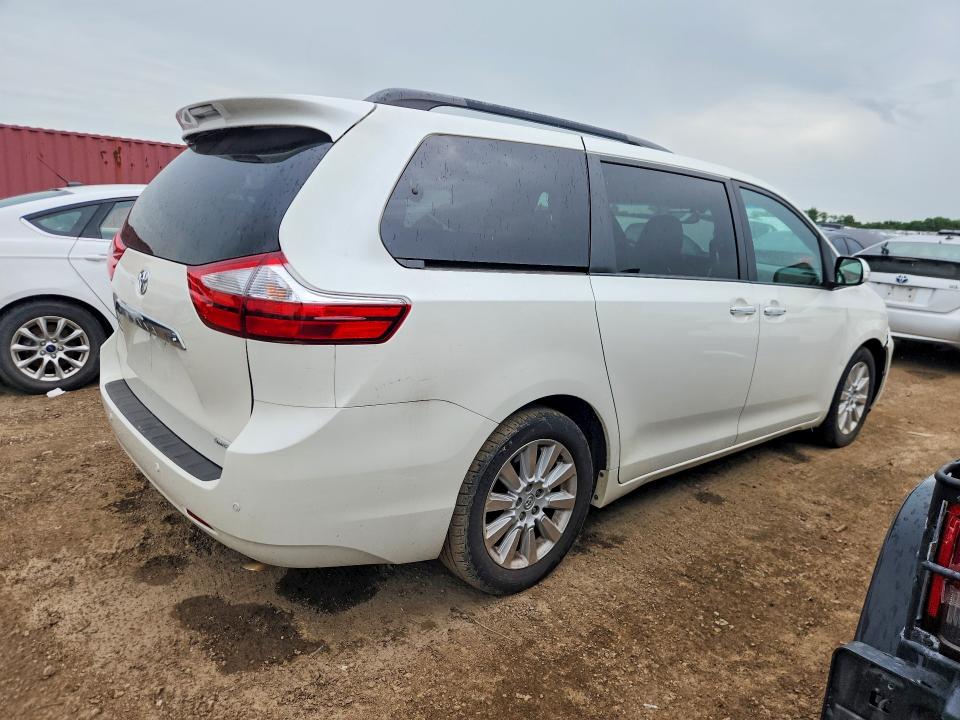 2015 Toyota Sienna VIN 5TDYK3DC9FS632942 COPART salvage auction — FRONT END, IL - SALVAGE CERTIFICATE, sold $7,800 on 2026-07-30 (photo 3)