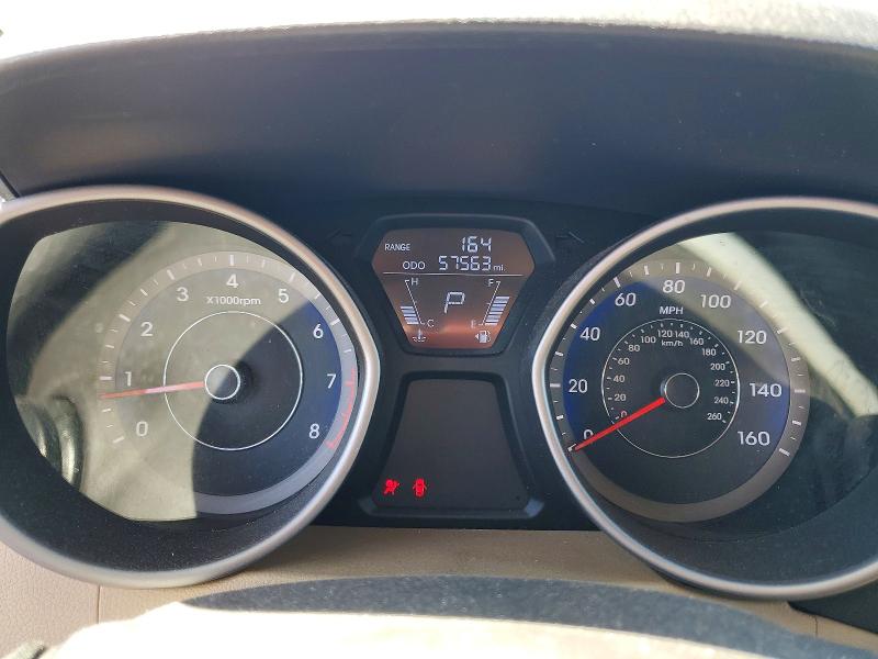 2013 Hyundai Elantra VIN KMHDH4AE9DU955787 COPART salvage auction — FRONT END, Ca - Salvage Certificate, sold $2,000 on 2026-07-18 (photo 9)