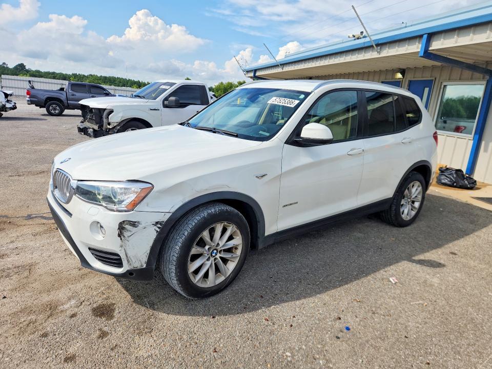 2017 BMW X3 VIN 5UXWZ7C37H0V88679 COPART salvage auction — FRONT END, Ms - Cert Of Title-Salvaged, sold $3,300 on 2026-07-16 (photo 1)