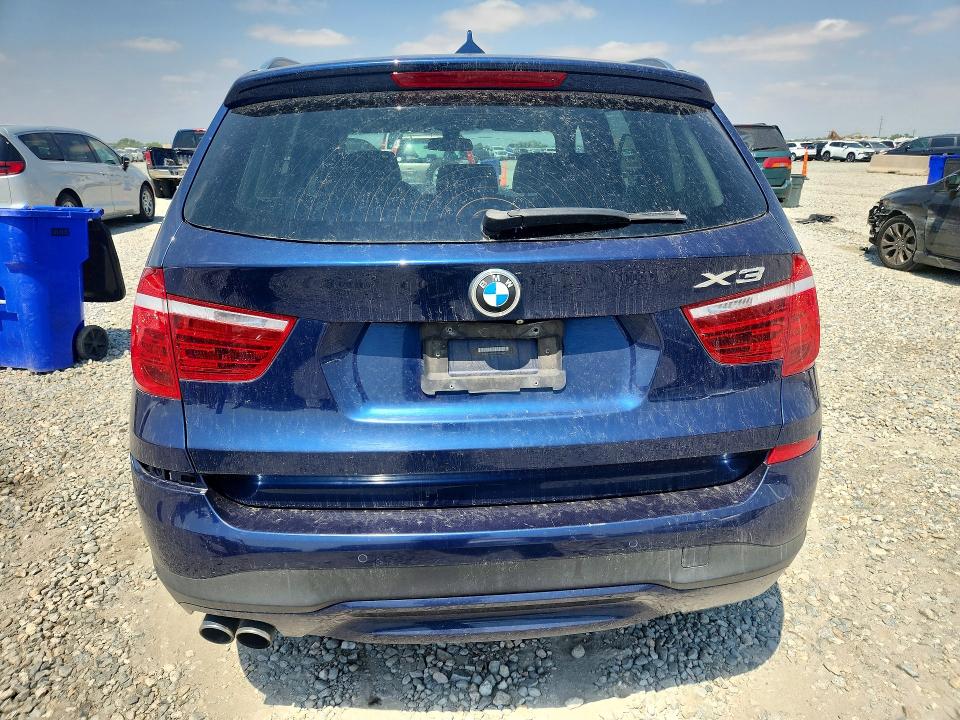 2015 BMW X3 VIN 5UXWX9C56F0D53340 COPART salvage auction — HAIL, Co - Certificate Of Title, sold $3,200 on 2026-07-14 (photo 6)