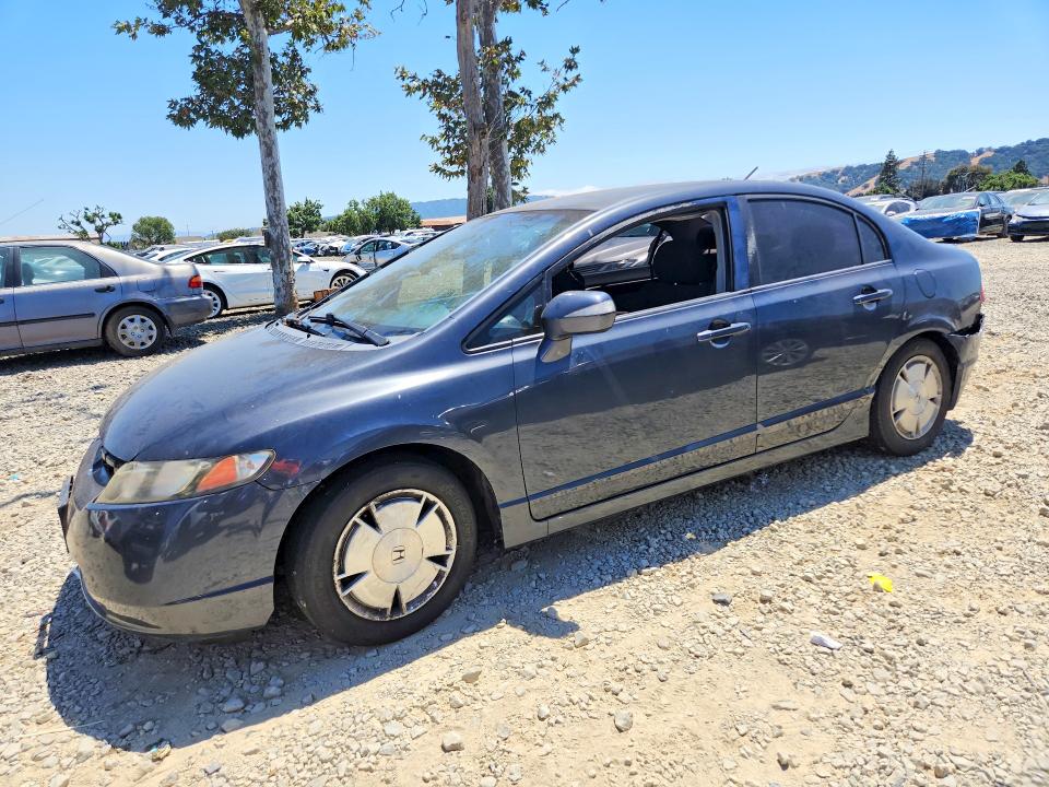 2008 Honda Civic hybrid VIN JHMFA36228S006222 COPART salvage auction — FRONT END, Ca - Salvage Certificate, sold $60 on 2026-07-21 (photo 1)