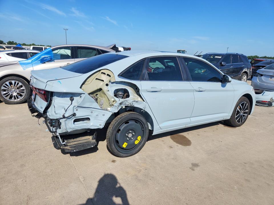 2025 Volkswagen Jetta VIN 3VW7X7BU9SM109041 COPART salvage auction — REAR END, Tx - Salvage Vehicle Title, sold $10,500 on 2026-07-20 (photo 3)