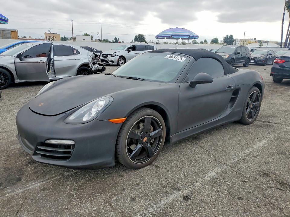 2015 Porsche Boxster VIN WP0CA2A81FK110160 COPART salvage auction — REAR END, Ca - Cert Of Title-Salvaged, sold $14,900 on 2026-07-17 (photo 1)