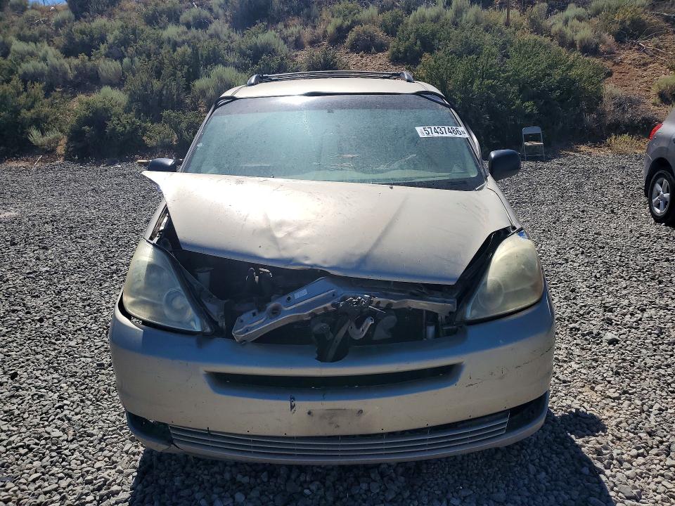 2005 Toyota Sienna VIN 5TDZA23C95S356845 COPART salvage auction — FRONT END, Ca - Certificate Of Title, sold $100 on 2026-07-23 (photo 5)