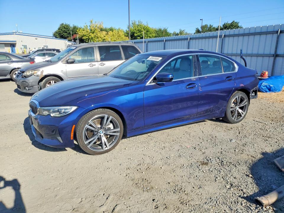 2020 BMW 3er VIN 3MW5R1J09L8B39194 COPART salvage auction — REAR END, CA - SALVAGE CERTIFICATE, sold $8,100 on 2026-09-01 (photo 1)