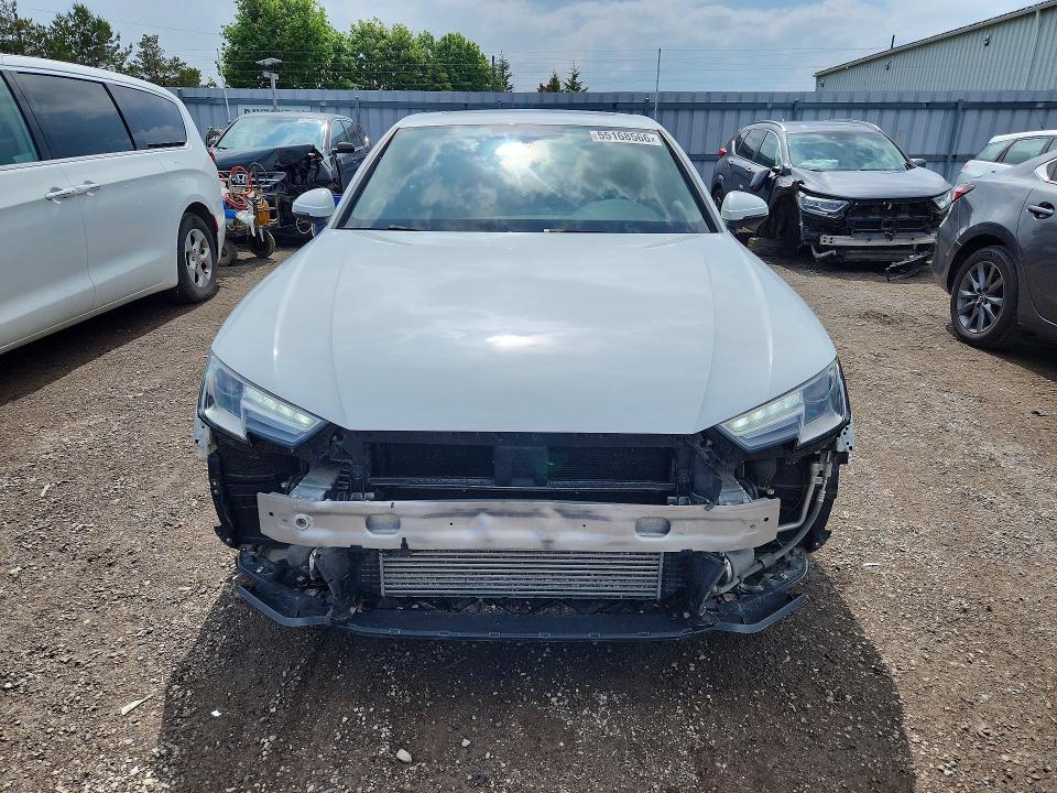 2019 Audi A4 VIN WAUANAF44KN011995 COPART salvage auction — FRONT END, On - Permit No Brand - Unfit, sold $6,200 on 2026-07-14 (photo 5)