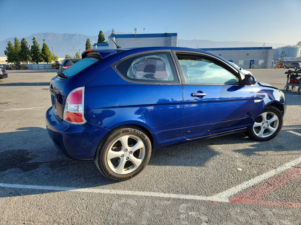 2007 Hyundai Accent VIN KMHCN36C37U008318 COPART salvage auction — FRONT END, Ca - Salvage Certificate, sold $575 on 2026-07-30 (photo 3)