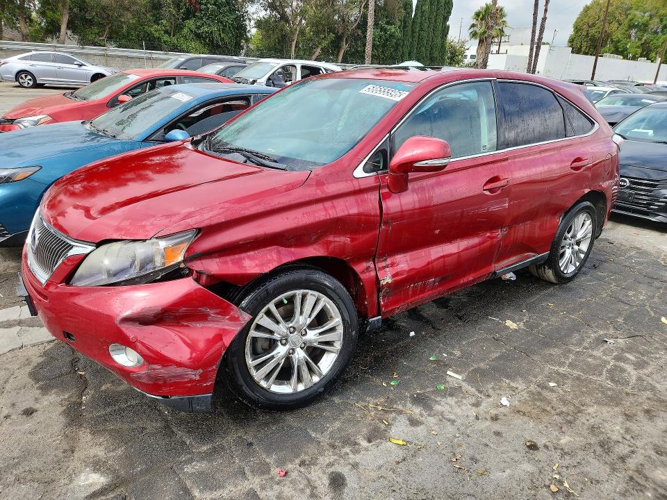2010 Lexus Rx 450h VIN JTJZB1BA9A2003432 COPART salvage auction — SIDE, CA - CERTIFICATE OF TITLE, sold $1,150 on 2026-07-28 (photo 1)
