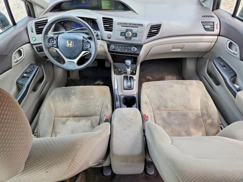 2012 Honda Civic VIN 19XFB2F56CE070892 COPART salvage auction — FRONT END, OH - CERT OF TITLE-SALVAGE, sold $325 on 2026-07-02 (photo 8)