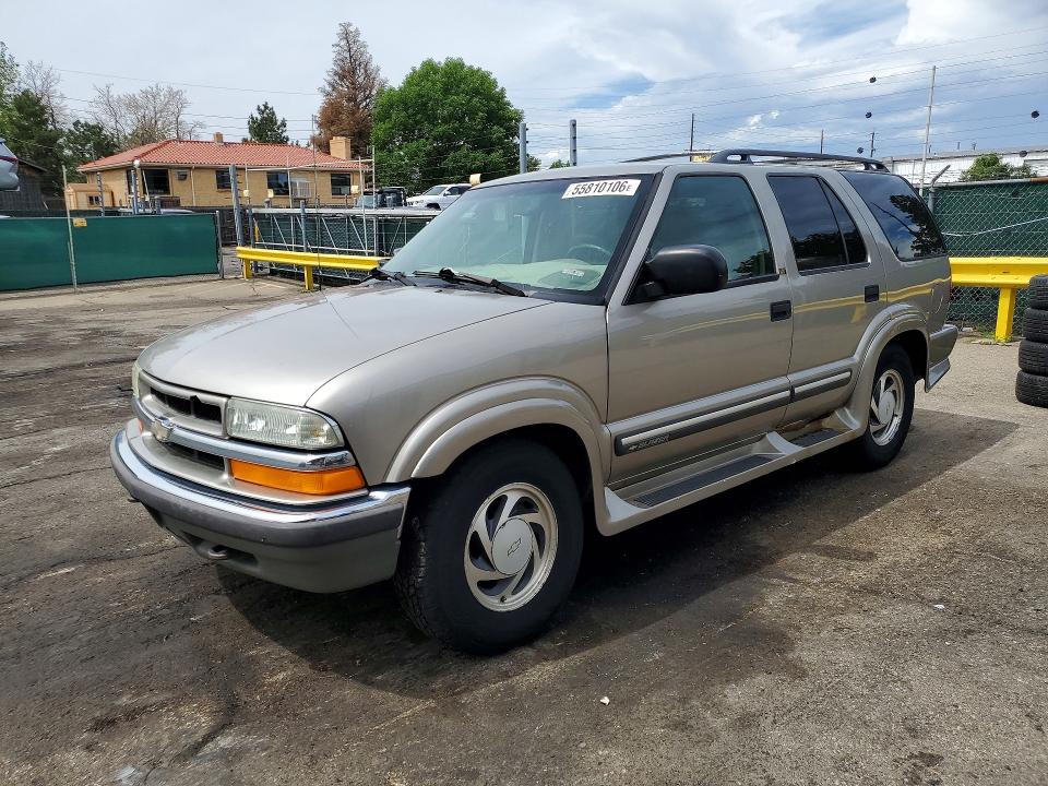 2001 Chevrolet Blazer VIN 1GNDT13W31K204271 — COPART salvage auction photo