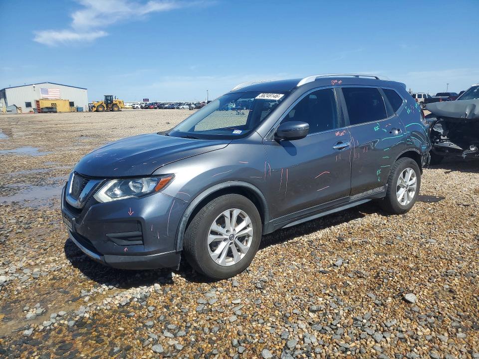 2017 Nissan Rogue VIN JN8AT2MT0HW404991 COPART salvage auction — REAR END, Tx - Salvage Vehicle Title, sold $1,050 on 2026-07-07 (photo 1)