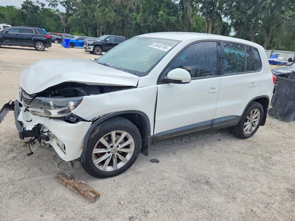 2014 Volkswagen VIN WVGBV3AX9EW603388 COPART salvage auction — FRONT END, Fl - Certificate Of Destruction, sold $800 on 2026-07-14 (photo 1)
