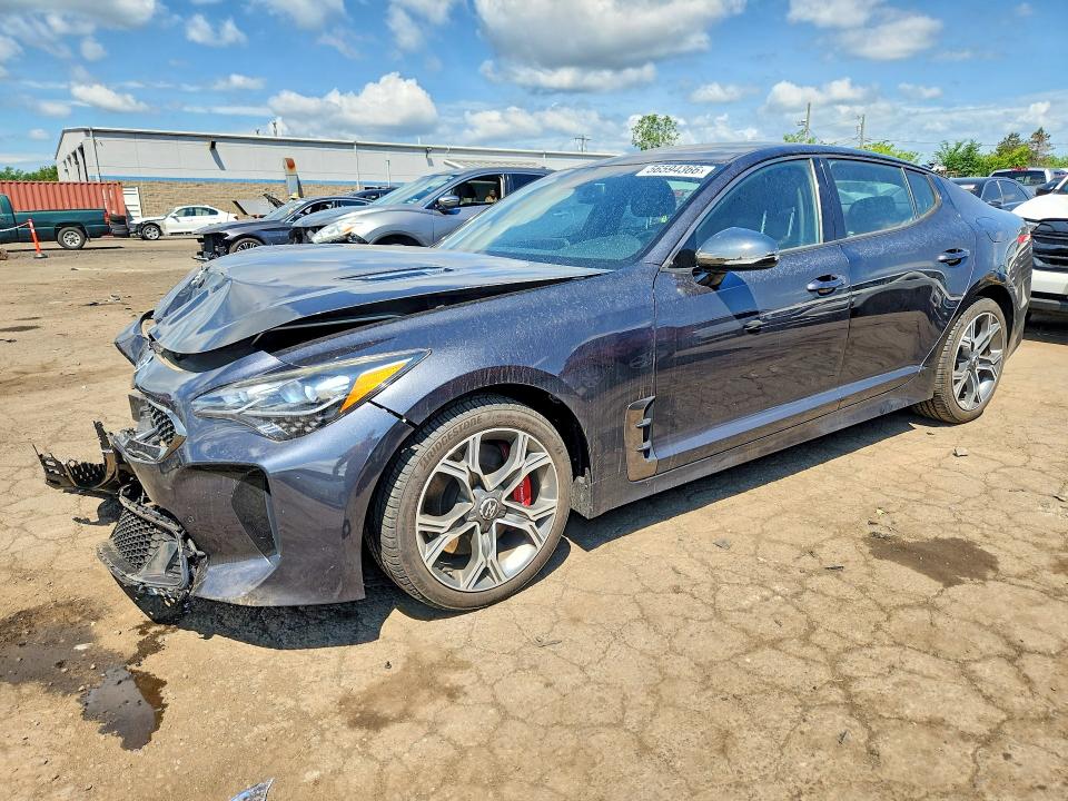 2019 Kia Stinger VIN KNAE35LC8K6043725 COPART salvage auction — FRONT END, Ct - Cert Of Title-Salvage, sold $3,350 on 2026-07-14 (photo 1)