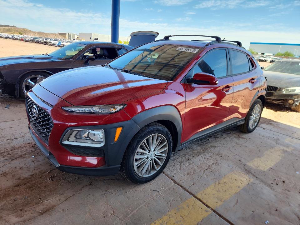 2021 Hyundai Kona VIN KM8K22AA9MU706111 COPART salvage auction — REAR END, Az - Cert Of Title - Salvage, sold $2,250 on 2026-07-23 (photo 1)