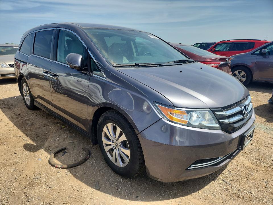 2014 Honda Odyssey VIN 5FNRL5H45EB007201 COPART salvage auction — MECHANICAL, Il - Certificate Of Title, sold $500 on 2026-07-09 (photo 4)