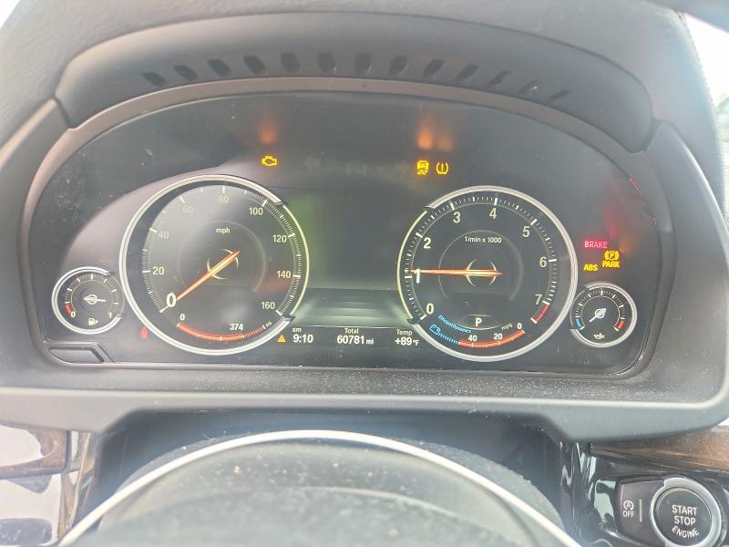 2016 BMW X6 VIN 5UXKU0C53G0F92607 COPART salvage auction — FRONT END, Fl - Cert Of Title Slvg Rebuildable, sold $8,400 on 2026-07-10 (photo 9)