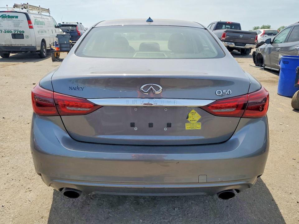 2019 Infiniti Q50 VIN JN1EV7AP3KM513625 COPART salvage auction — FRONT END, Pa - Certificate Of Salvage, sold $3,500 on 2026-07-14 (photo 6)