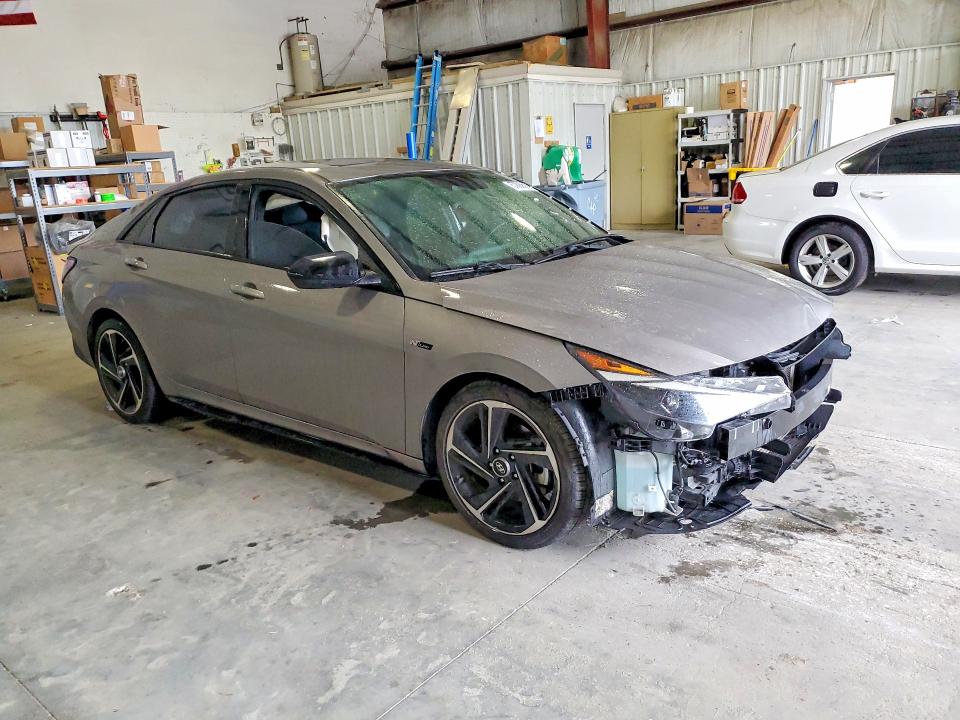 2021 Hyundai Elantra VIN KMHLR4AF6MU106329 COPART salvage auction — FRONT END, Ga - Cert Of Title-Salvage, sold $250 on 2026-07-30 (photo 4)