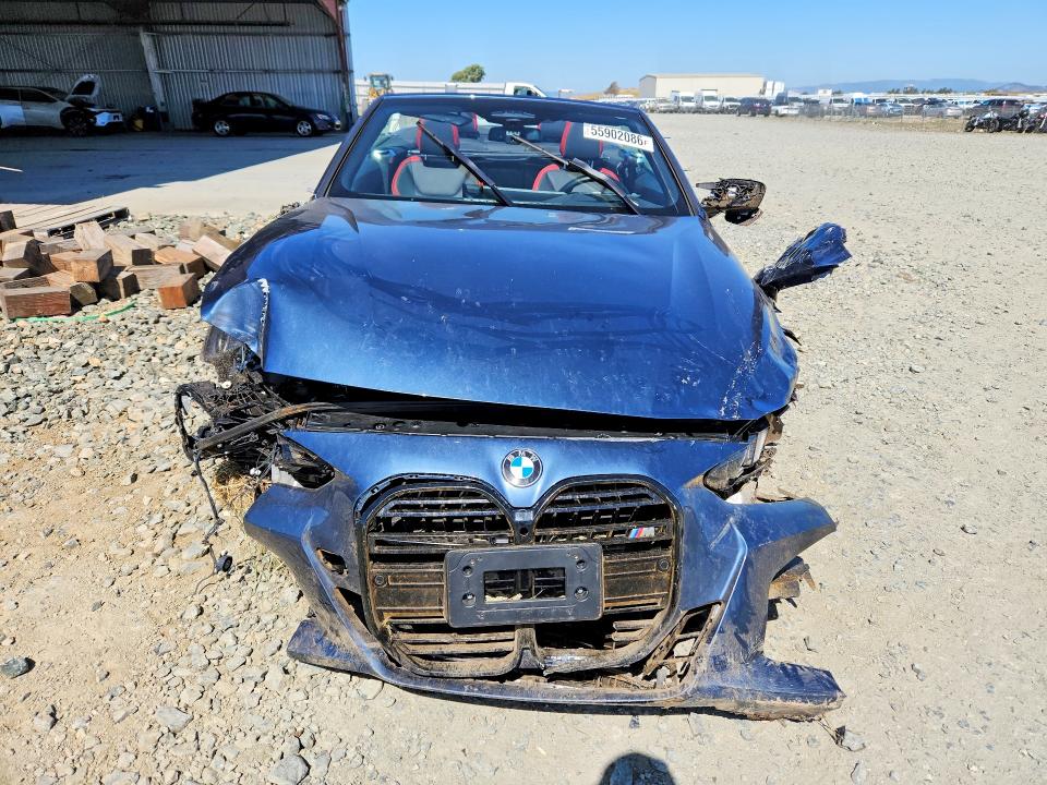 2025 BMW M440i VIN WBA73DB02SCU00148 COPART salvage auction — FRONT END, Ca - Salvage Certificate, sold $14,600 on 2026-07-09 (photo 5)