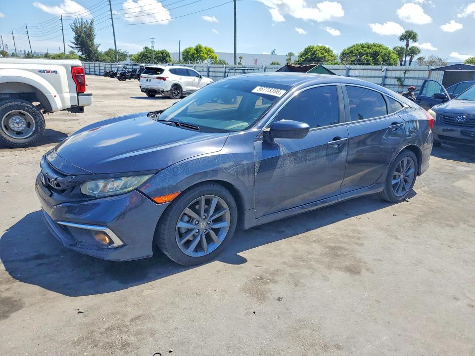 2019 Honda Civic VIN JHMFC1F35KX011884 COPART salvage auction — FRONT END, Fl - Cert Of Ttl-Rebuilt&Slvg Rbld, sold $5,400 on 2026-07-08 (photo 1)